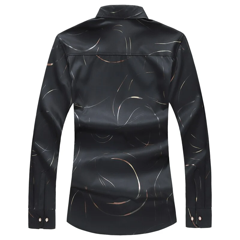 2021 Autumn New Men's Printed Shirt Fashion Casual - Image 15