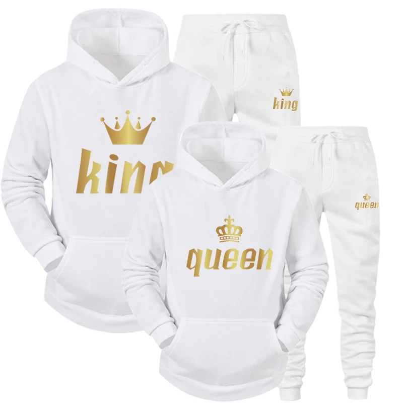 2022 Fashion Couple Sportwear Set KING or QUEEN - Image 3