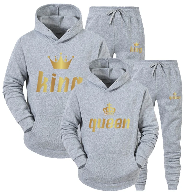 2022 Fashion Couple Sportwear Set KING or QUEEN - Image 8