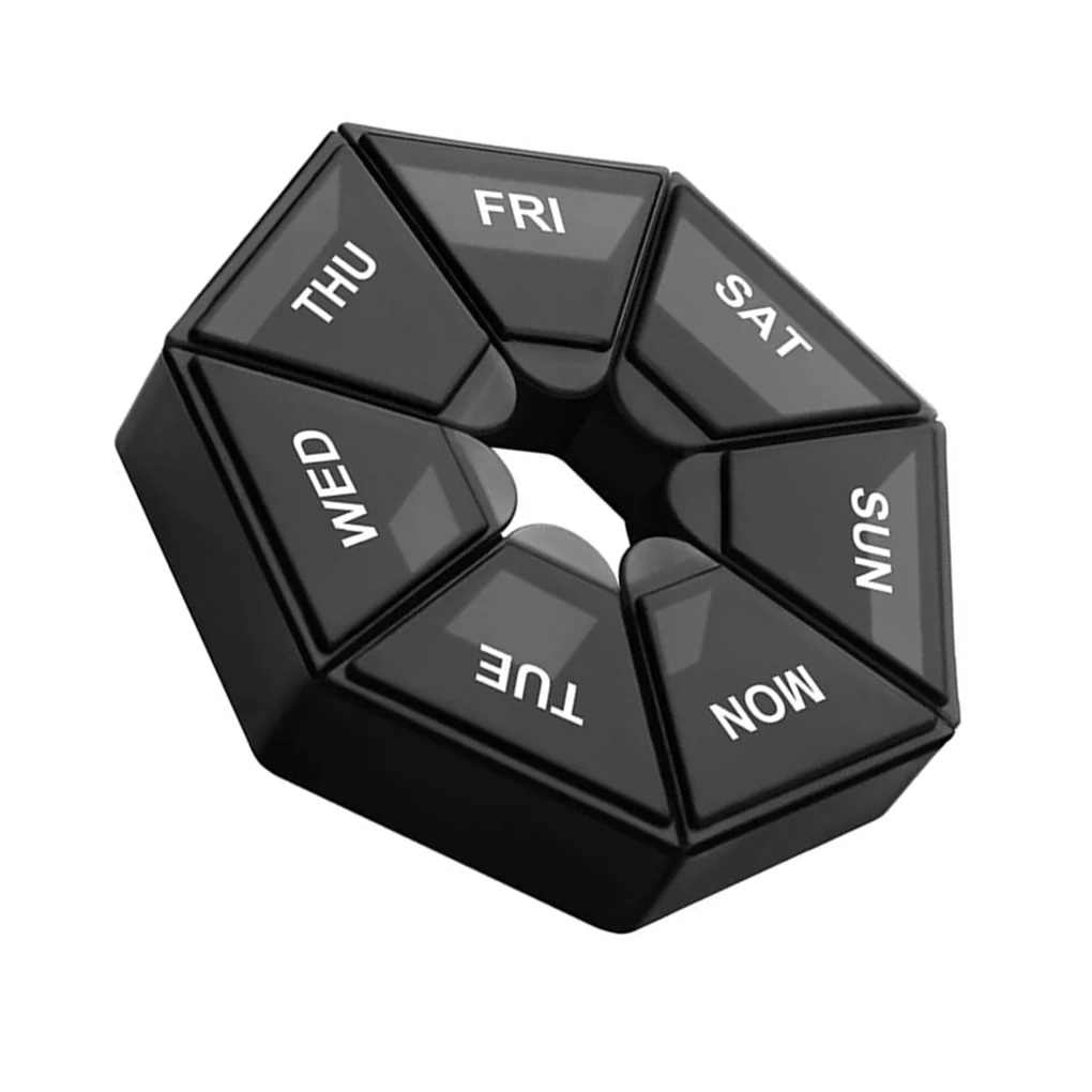 2Pcs/set Pill Case Plastic 7 Days Tablet Candy Box Portable Storage Tablet Holder Travel Organizer Pill Dispenser Container - Image 17