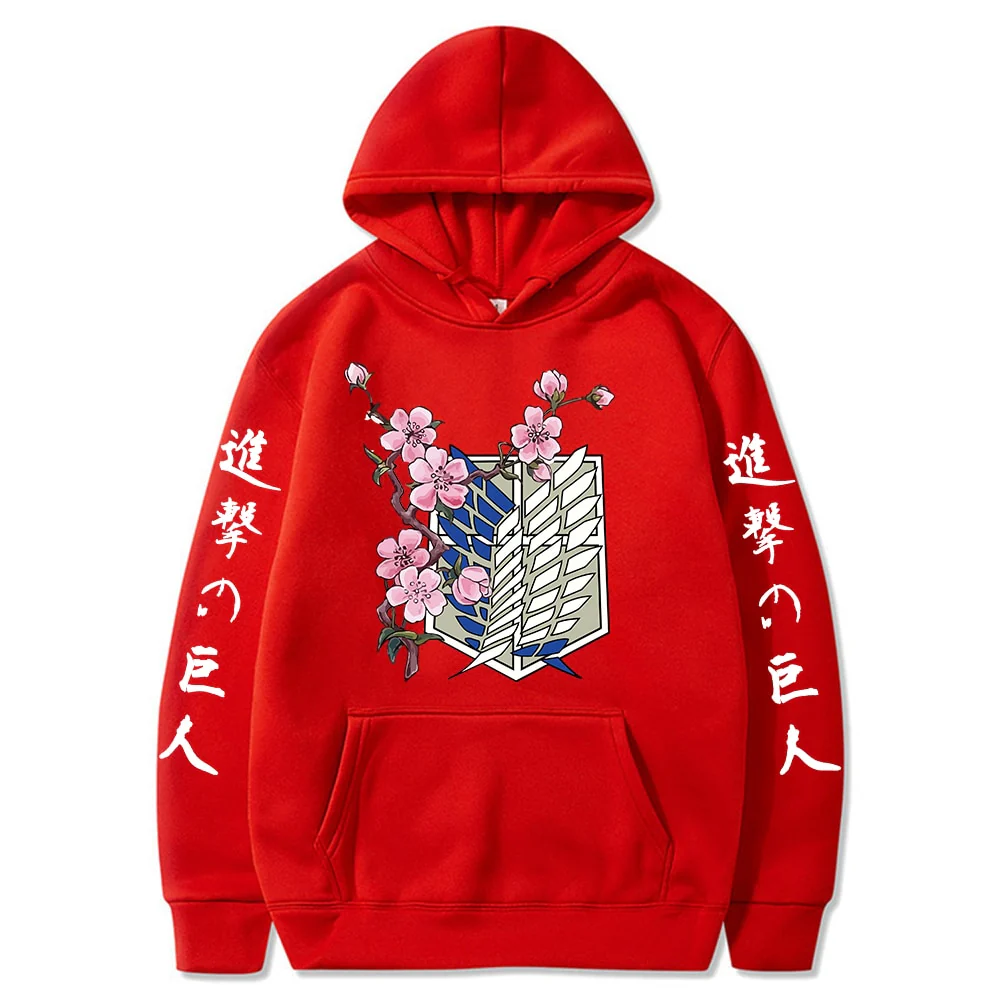 Anime Attack on Titan Printed Long Sleeved Hoodie Men Women Tops Harajuku Clothes - Image 3