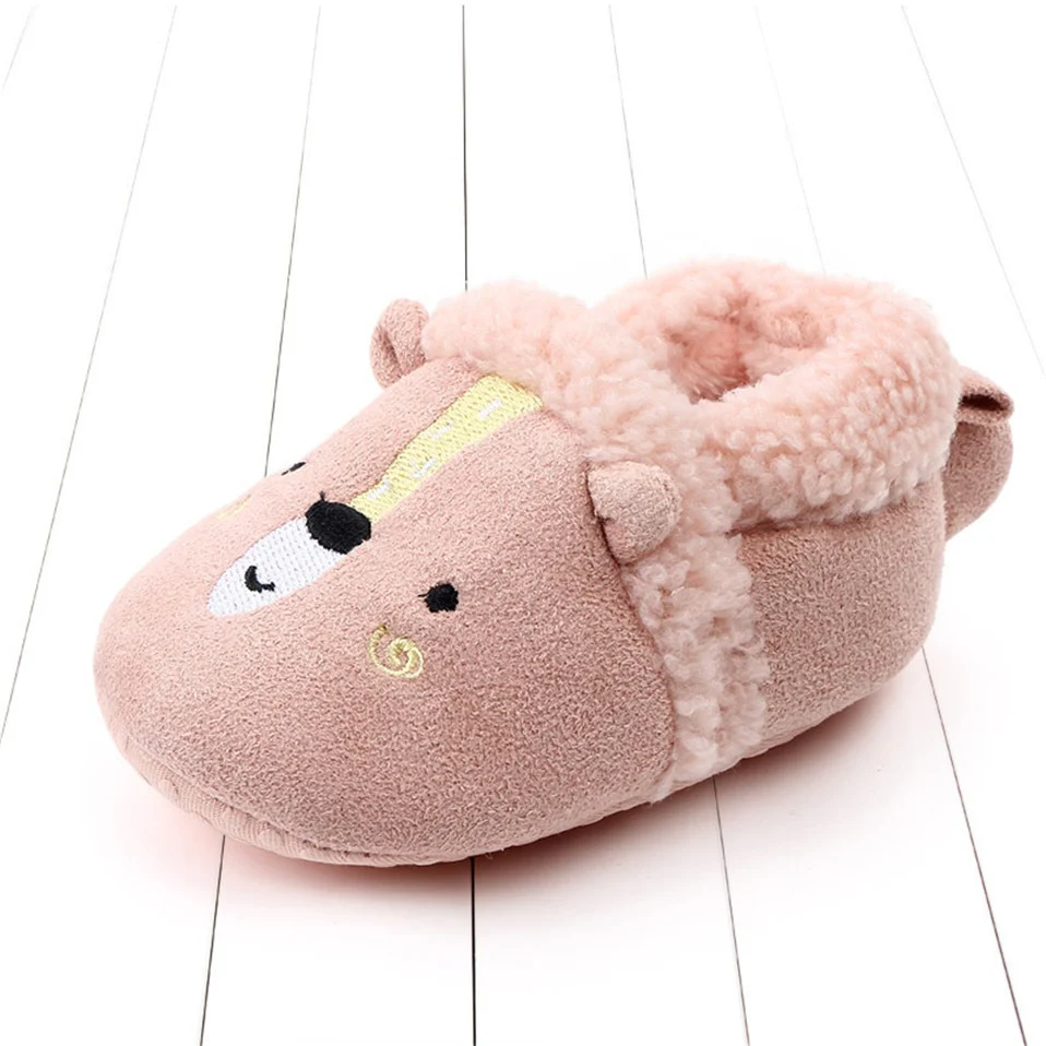 Baby Shoes Adorable Infant Slippers Toddler Baby Boy Girl Knit Crib Shoes - Image 3