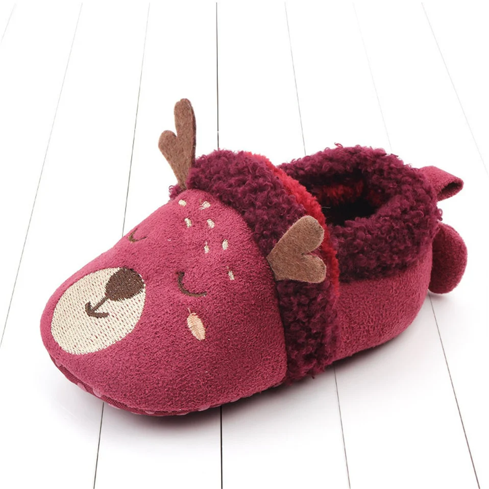 Baby Shoes Adorable Infant Slippers Toddler Baby Boy Girl Knit Crib Shoes - Image 4