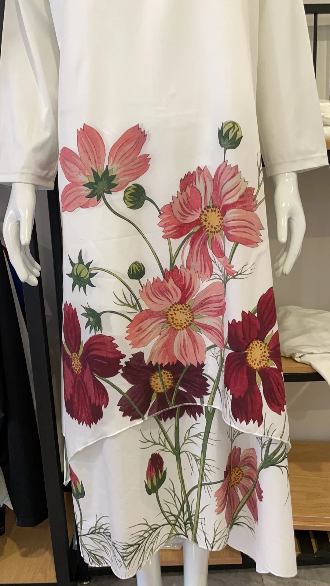 Floral Parrot Print Maxi Long Dress Women's Fashion Party Evening Dresses Sexy high Waist Robe Summer Long Sleeve Elegant Dress - Image 18