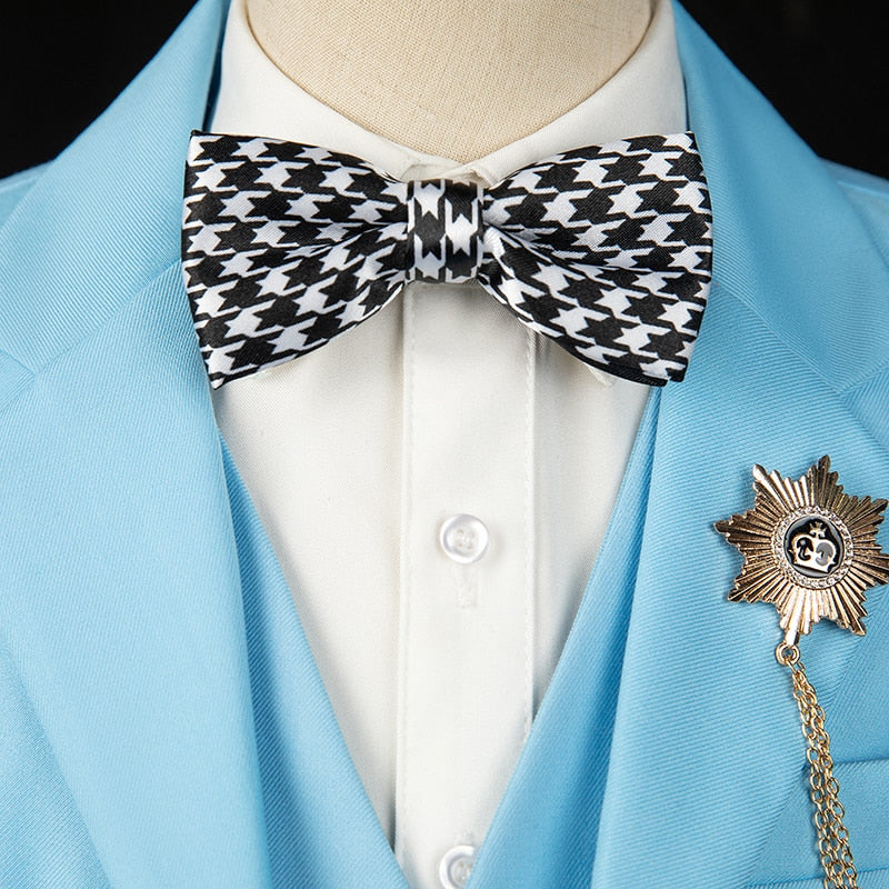 Flower Boys Ceremony Blue Suit Kids Formal Jakcet Vest Pants 3PS Tuxedo Wedding Dress Children Birhtday Party Photograph Costume - Image 6