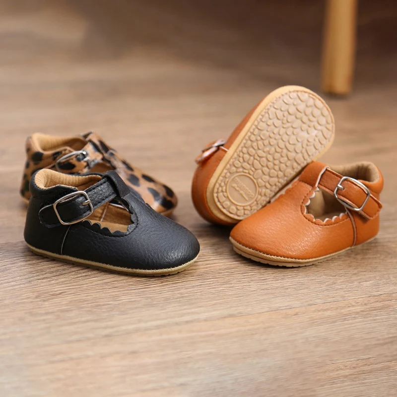 Lovely Baby Boy 1 Year Leather Shoes Baby Leopard PU Leather Non-slip Soft Sole Toddler First Walking Shoes 0-18M - Image 13