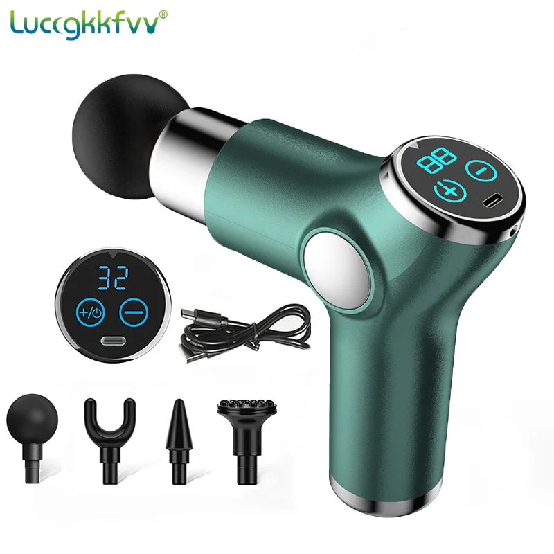 Massage Gun 32 Speed Deep Tissue Percussion Muscle Massager Fascial Gun For Pain Relief Body And Neck Vibrator Fitness - Image 5