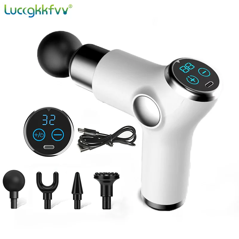 Massage Gun 32 Speed Deep Tissue Percussion Muscle Massager Fascial Gun For Pain Relief Body And Neck Vibrator Fitness - Image 7