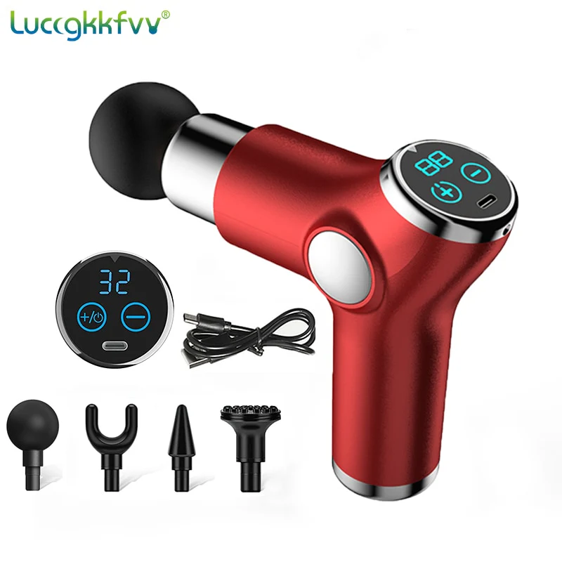 Massage Gun 32 Speed Deep Tissue Percussion Muscle Massager Fascial Gun For Pain Relief Body And Neck Vibrator Fitness - Image 8