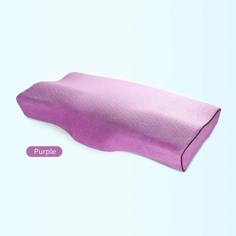 Memory Foam Bed Orthopedic Pillow Neck Protection Slow Rebound Memory Pillow Butterfly Shaped Health Cervical Neck Size 60/50 cm - Image 3