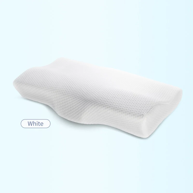 Memory Foam Bed Orthopedic Pillow Neck Protection Slow Rebound Memory Pillow Butterfly Shaped Health Cervical Neck Size 60/50 cm - Image 4