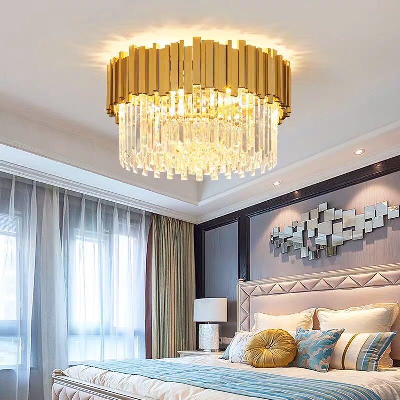 Modern Crystal Ceiling Chandelier For Living Room LED Luxury Gold Stainless Steel Lustres Cristal Lamp Hanging Fixtures Bedroom - Image 8