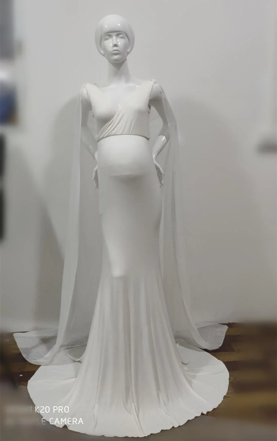 New Chiffon Maternity Pregnancy Dress Photography Props Sexy Maxi Maternity Gown Long Pregnant Dresses Photo Shooting For Women - Image 3