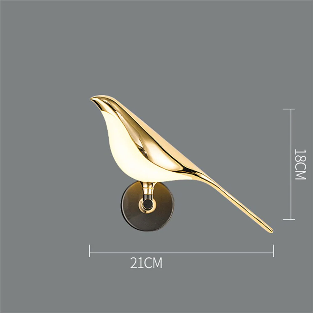 Postmodern Designer Luxury Gold Plating Bird Led Wall Lamp Hallway Corridor Stairs Sconce Bedroom Decoration Lighting Fixtures - Image 3