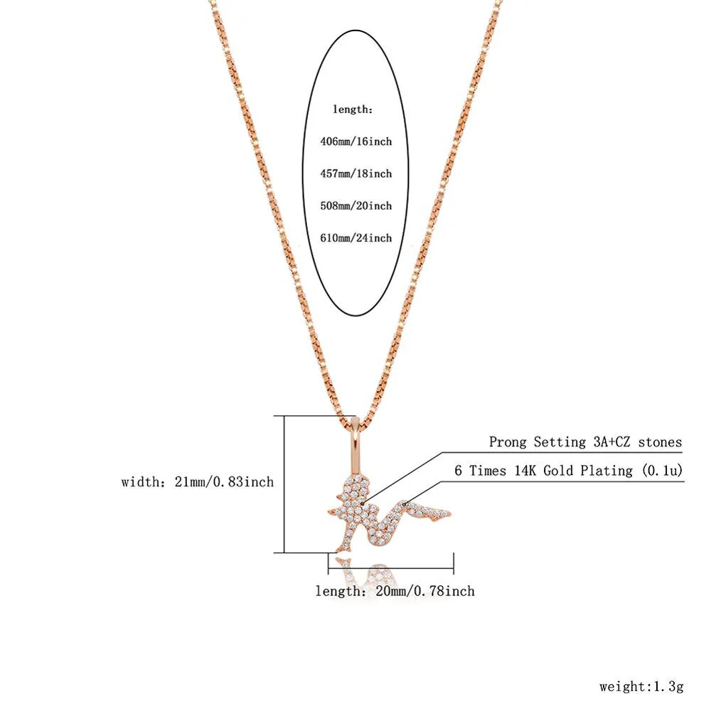 TOPGRILLZ Charm Women Pendant 100%925 Sterling Silver Iced Zircon Pendant Women Fashion Jewelary. - Image 5