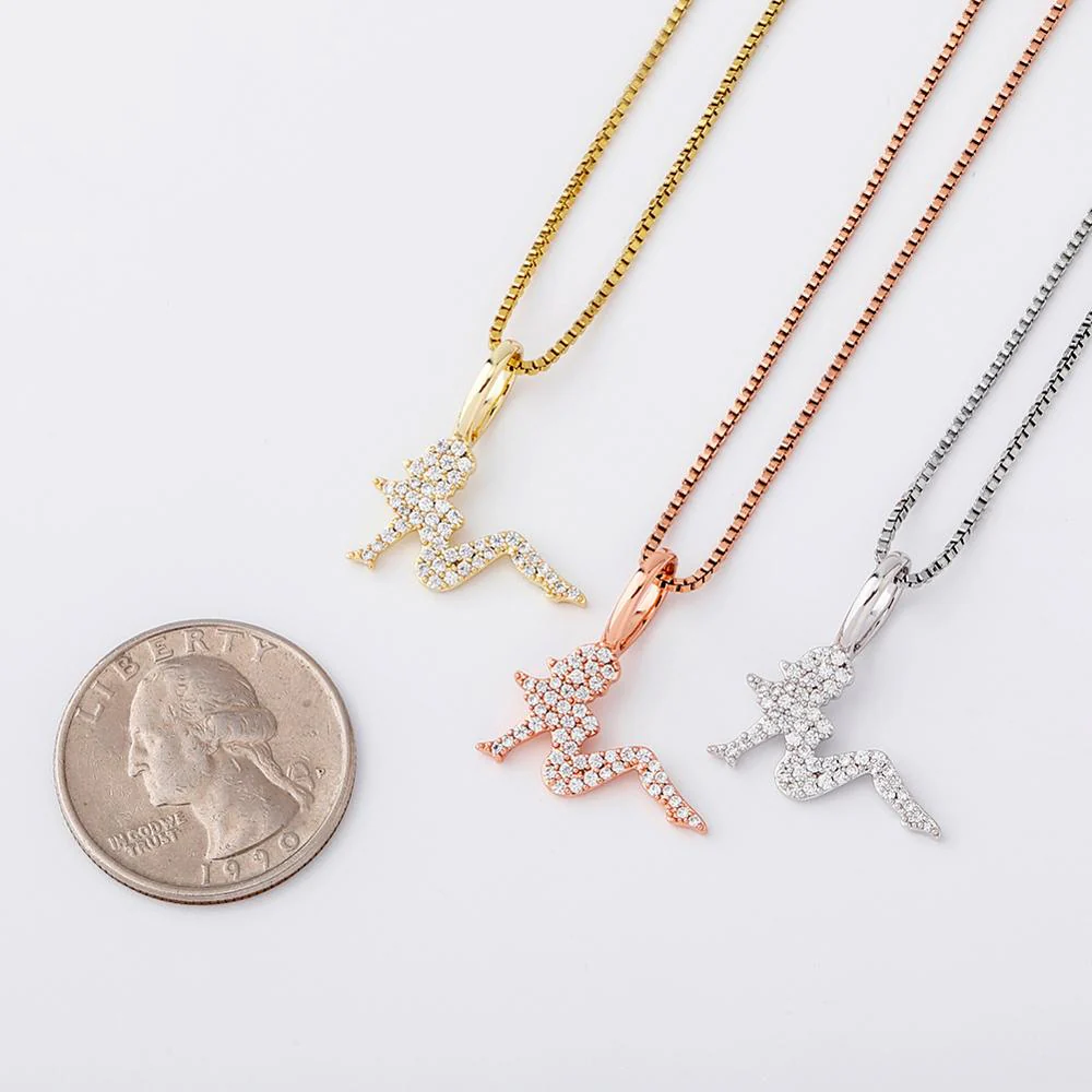 TOPGRILLZ Charm Women Pendant 100%925 Sterling Silver Iced Zircon Pendant Women Fashion Jewelary. - Image 7