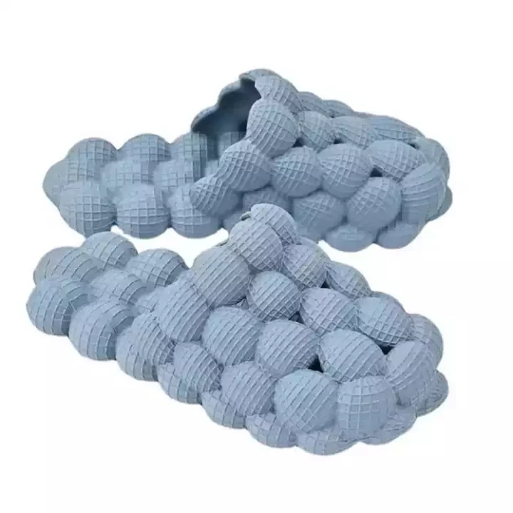 Ultra Funny Lychee Massage Cloud Cushion Thick Sole Spa Soft EVA Golf Ball Non-slip Men Bubble Slides Slippers for Women - Image 10