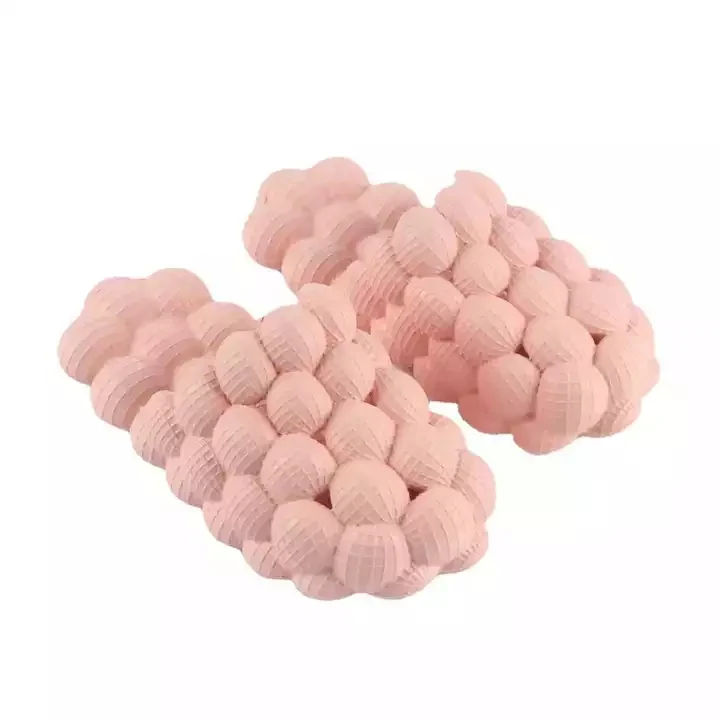 Ultra Funny Lychee Massage Cloud Cushion Thick Sole Spa Soft EVA Golf Ball Non-slip Men Bubble Slides Slippers for Women - Image 11