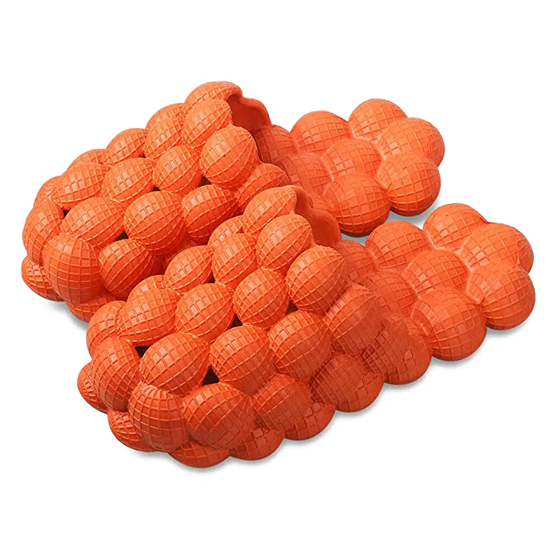 Ultra Funny Lychee Massage Cloud Cushion Thick Sole Spa Soft EVA Golf Ball Non-slip Men Bubble Slides Slippers for Women - Image 3