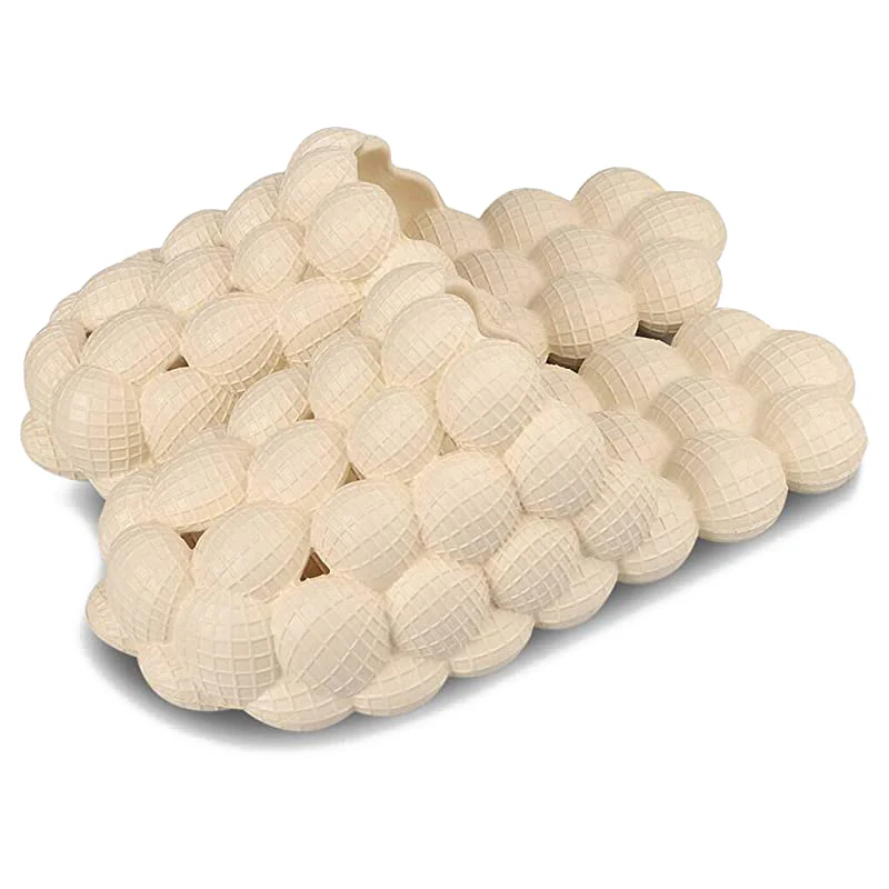 Ultra Funny Lychee Massage Cloud Cushion Thick Sole Spa Soft EVA Golf Ball Non-slip Men Bubble Slides Slippers for Women - Image 4