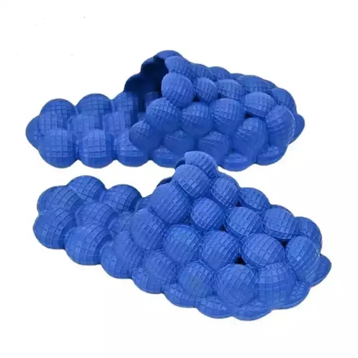 Ultra Funny Lychee Massage Cloud Cushion Thick Sole Spa Soft EVA Golf Ball Non-slip Men Bubble Slides Slippers for Women - Image 8