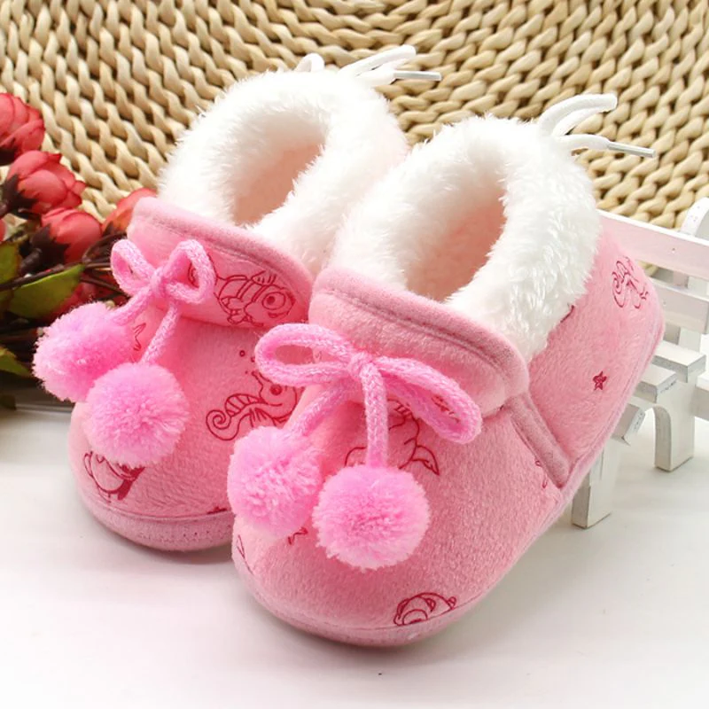 Winter Sweet Newborn Baby Girls Princess Winter Boots First Walkers Soft Soled Infant Toddler Kids Girl Footwear Shoes - Image 10