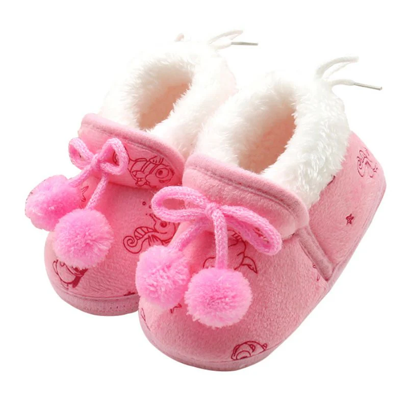 Winter Sweet Newborn Baby Girls Princess Winter Boots First Walkers Soft Soled Infant Toddler Kids Girl Footwear Shoes - Image 5