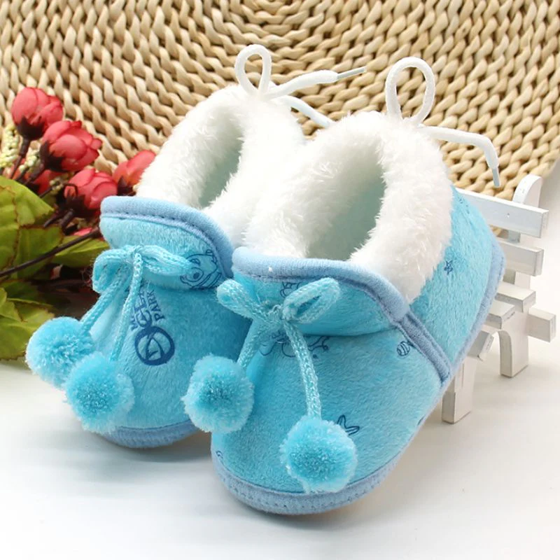 Winter Sweet Newborn Baby Girls Princess Winter Boots First Walkers Soft Soled Infant Toddler Kids Girl Footwear Shoes - Image 7