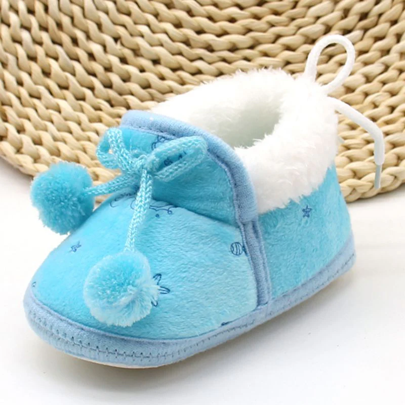 Winter Sweet Newborn Baby Girls Princess Winter Boots First Walkers Soft Soled Infant Toddler Kids Girl Footwear Shoes - Image 8