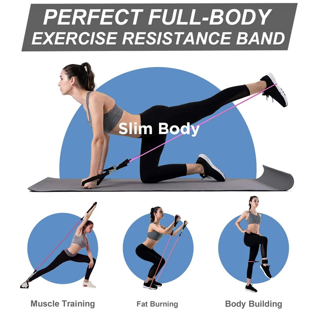 Women Fitness Resistance Loop Bands Set Training Exercise Yoga Expander Elastic Band Equipment for Home Workout Gym Bodybuilding - Image 19