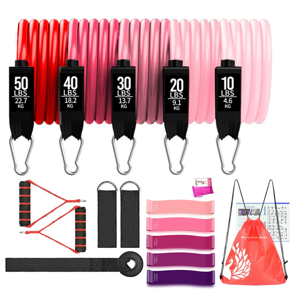 Women Fitness Resistance Loop Bands Set Training Exercise Yoga Expander Elastic Band Equipment for Home Workout Gym Bodybuilding - Image 6