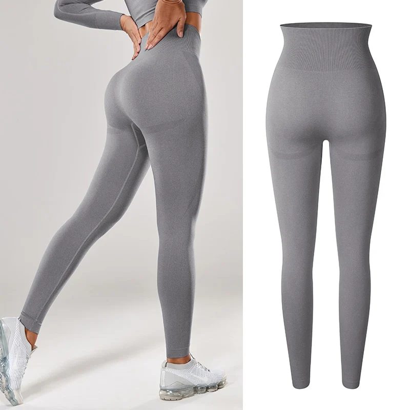 Women Sexy High Waist Scrunch Leggings Booty Push Up Workout Legging Butt Lifting Seamless - Image 12