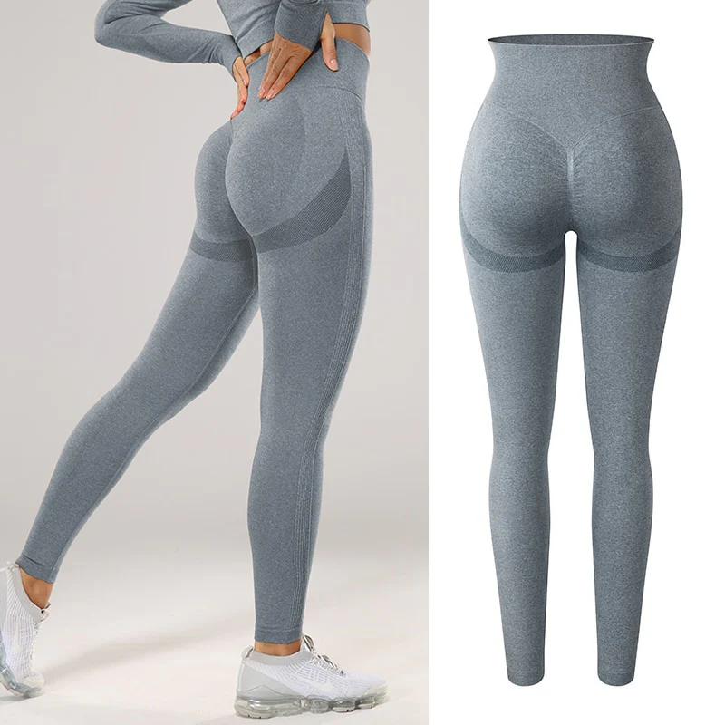 Women Sexy High Waist Scrunch Leggings Booty Push Up Workout Legging Butt Lifting Seamless - Image 15