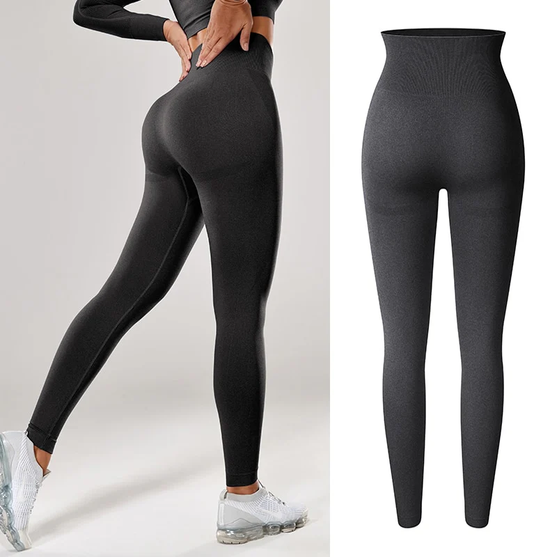 Women Sexy High Waist Scrunch Leggings Booty Push Up Workout Legging Butt Lifting Seamless - Image 17