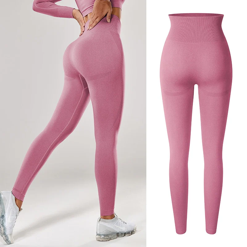 Women Sexy High Waist Scrunch Leggings Booty Push Up Workout Legging Butt Lifting Seamless - Image 18