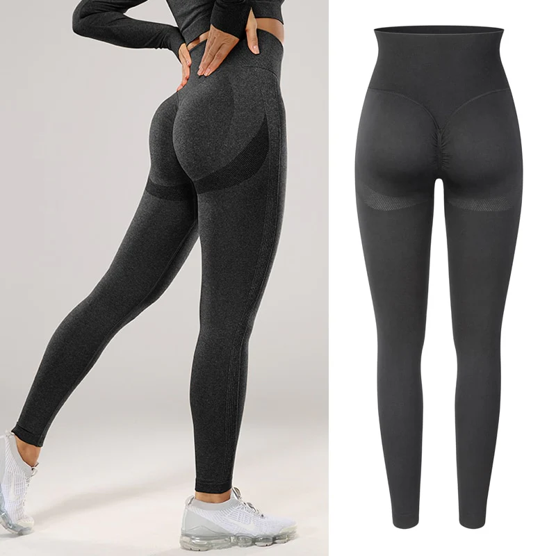 Women Sexy High Waist Scrunch Leggings Booty Push Up Workout Legging Butt Lifting Seamless - Image 19