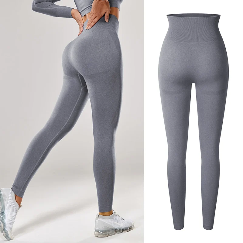 Women Sexy High Waist Scrunch Leggings Booty Push Up Workout Legging Butt Lifting Seamless - Image 3