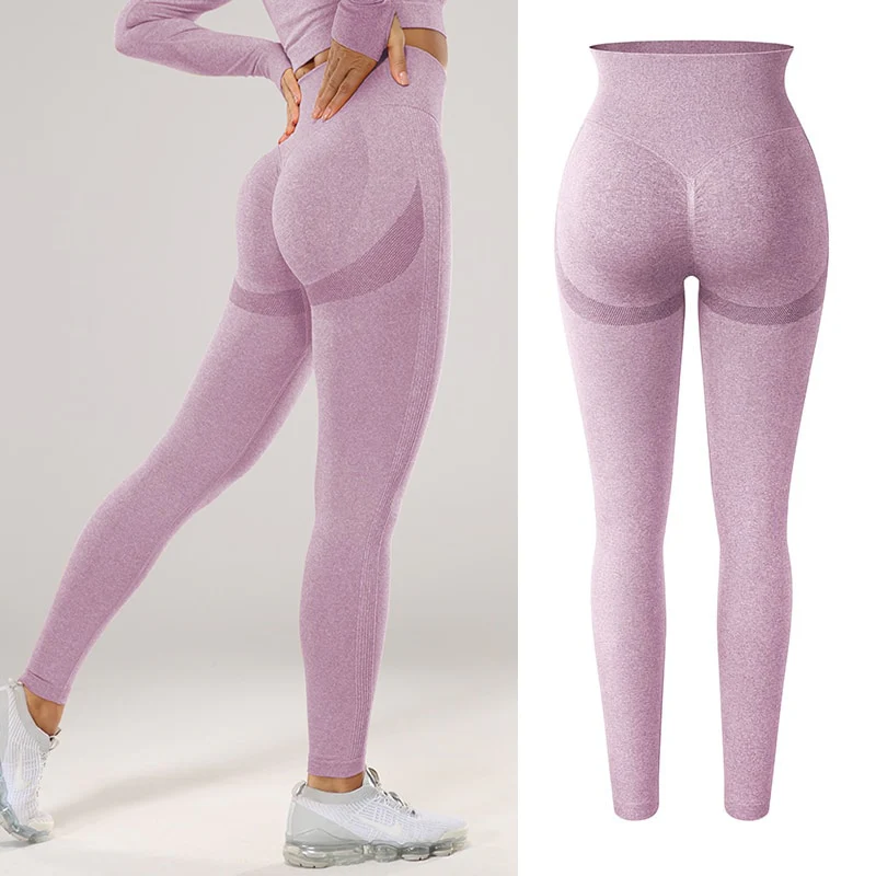 Women Sexy High Waist Scrunch Leggings Booty Push Up Workout Legging Butt Lifting Seamless - Image 4