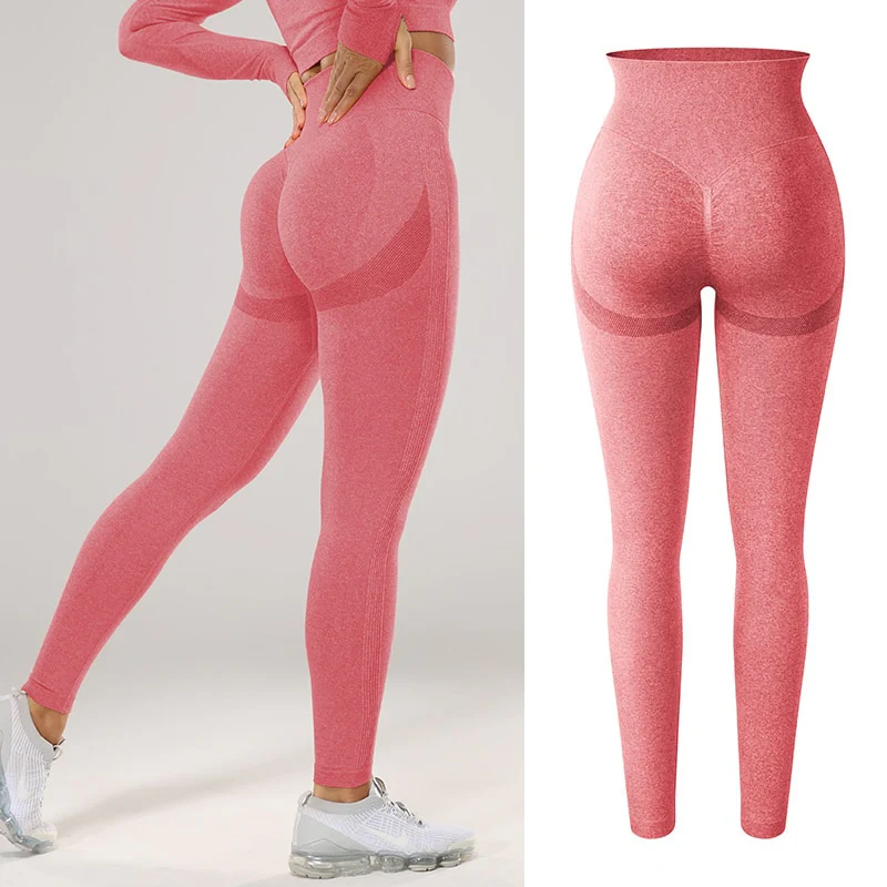 Women Sexy High Waist Scrunch Leggings Booty Push Up Workout Legging Butt Lifting Seamless - Image 6