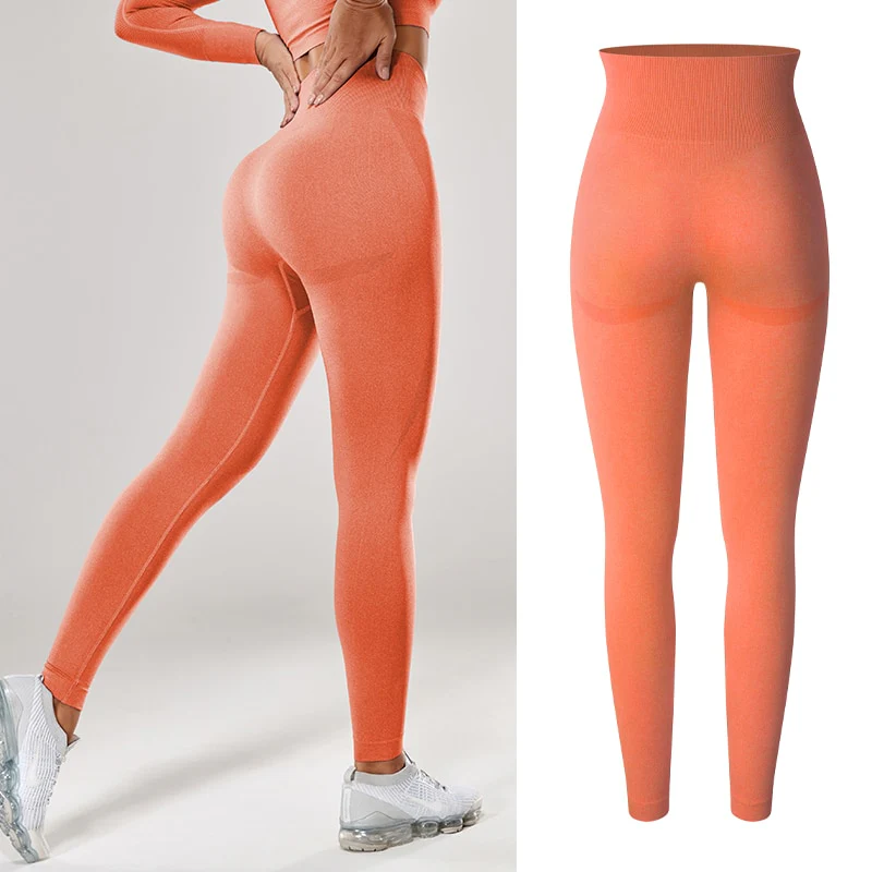Women Sexy High Waist Scrunch Leggings Booty Push Up Workout Legging Butt Lifting Seamless - Image 9